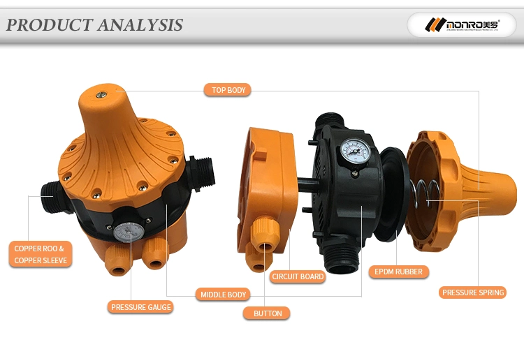 Monro China Factory EPC-5 110V 220V Automatic Pressure Controller Water Pump Pressure Switch